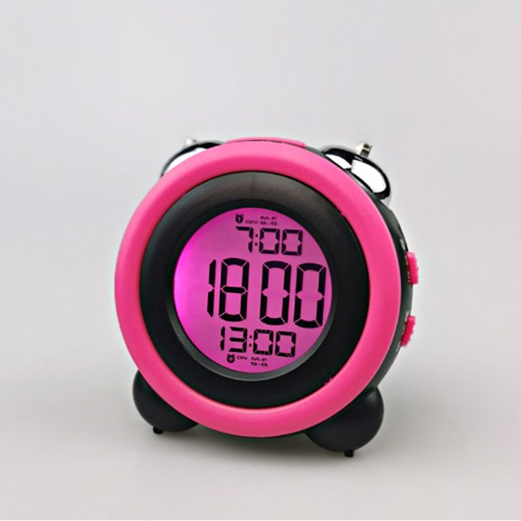CCOCC Alarm Clock,Clear Digital Display Clock,Trendy Temperature Monitoring Bedside Clock,Double Alarm Clock for Different Schedules