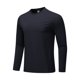 thumbnail image 3 of pstuiky hombres de manga larga, Camiseta deportiva informal para hombre, ligera, holgada y transpirable, para correr, de manga larga, con cuello redondo y color liso camisetas de hombre xl, 3 of 8