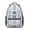 Geometric Diamond White-1, variant on Geometric Diamond Black Pattern Backpack for School, Cute School Bag with Adjustable Shoulder Straps and Padded Back, 15.3"x11"x6.7"