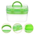 thumbnail image 4 of Miangastore Boîte de Rangement Portable pour Médicaments Double Couche Boîte de Rangement pour Cosmétiques, 4 of 9