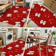 thumbnail image 5 of Area Rug for Living Room, Red White Bow Non-Slip Indoor Large Carpet for Bedroom/Dining Room, Modern Art Watercolor Bowknot Washable Low-Profile Rectangle Floor Mat Runner Rugs - 2.7 x 5 Ft, 5 of 8