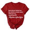 thumbnail image 4 of Camisetas de Manga Corta para las Mujeres Impreso Cuello de Tripulación Suelto Tee, Vintage Gráfico Casual Camisetas para las Mujeres Gráfico, 4 of 6