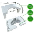 thumbnail image 2 of Squat N Drop Portable Foldable Bathroom Assistance Toilet Stool 7" - Folding Squatting Toilet Potty Step Stool - Convenient, Collapsible and Compact Space Saving – Great for Travel - Fits all Toilets, 2 of 6