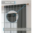 thumbnail image 2 of THD Scarlett Semi Sheer Pocket Top & Back Tab Lightweight Window Curtains Drapery Panels, 2 Panels, 2 of 4