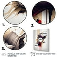 thumbnail image 3 of Designart Red Peony Flower On Abstract Paint IV Canvas Wall Art, 3 of 5