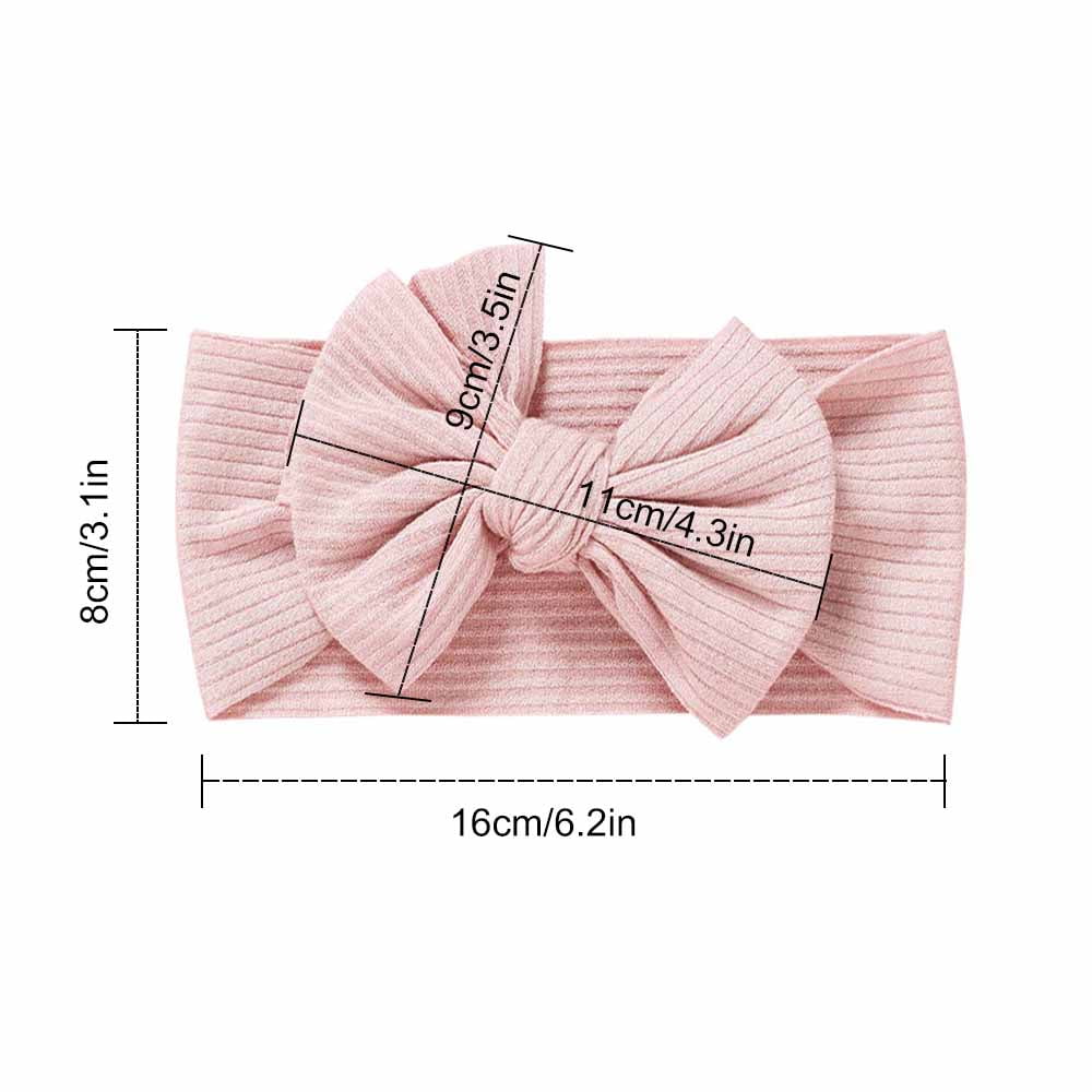 EIMELI Baby Breathable Soft Bow Headband Newborn High Stretch Nylon Hair Accessories For Girls 6 Months to 3 Years Old Infant And Toddler