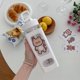 thumbnail image 2 of Lindas botellas de agua, botella de agua de oso Kawaii con pajita y pegatina, botella cuadrada portátil para beber, taza de agua de té con jugo lindo, 2 of 5