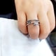 thumbnail image 2 of Anillo retro de hip hop de Corea del Sur, anillo abierto de moda con números femeninos simples y personalidad versátil para hombres y mujeres., 2 of 5