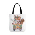 thumbnail image 2 of ASHLEIGH Colorful Hippies Boho Bus with Peace Love Canvas Reusable Tote Bag Durable Shopping Tote Bags Book Bags for Women Men Kids, 2 of 3
