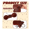 thumbnail image 2 of 2 Pair Spanish Castanets Flamenco Castanets with String Traditional Wood Hand Percussion Castanets(Brown), 2 of 5