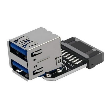 

Catinbow USB 3.0/3.1 Adapter USB 3.0 Connector to USB 3.0 Port Adapter Motherboard 19P/20P to USB 3.0 Adapter for Computers Desktops amicable