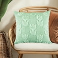 thumbnail image 5 of Vfedsrsge 18x18 Green Decorative Pillow Cover - Festive Polyester Sofa Pillowcase, Living Room & Bedroom Decor, One-Sided Pattern, Easy Clean, 5 of 6