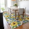 thumbnail image 6 of Addison Rugs Mayfield Washable Kitchen Sunflowers/butterfiles Yellow Rectangle Rug, 10' x 14', 6 of 6