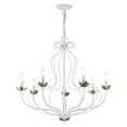 thumbnail image 3 of 42907-60 Livex Lighting Katarina - 7 Light Chandelier In Transitional Style-26 Inches Tall and 28 Inches Wide-Antique White Finish    -Traditional, 3 of 8