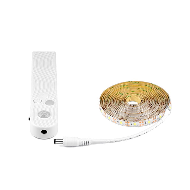 Luces LED FRIED FONDO PIR FONDO FLEXIBLE Gabinete de iluminación IP65 Impermeable Ajustable Ajustable Lámpara de cocina Cinta para exteriores Luz blanca al aire libre 3 metros Eigraketly HA012247-06