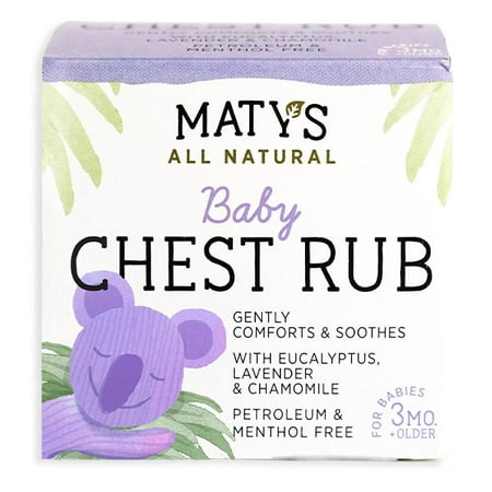 Maty's All Natural Baby Chest Rub, 1.5 Oz Jar (Best Cold Medicine For Babies)