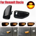 thumbnail image 2 of 2 Pcs Feu de Signalisation Latérale Dynamique LED pour Dacia Logan II 2012 Sandero II 2012 Duster 2018 Ambre Indicateur Répéteur Lampe, 2 of 8
