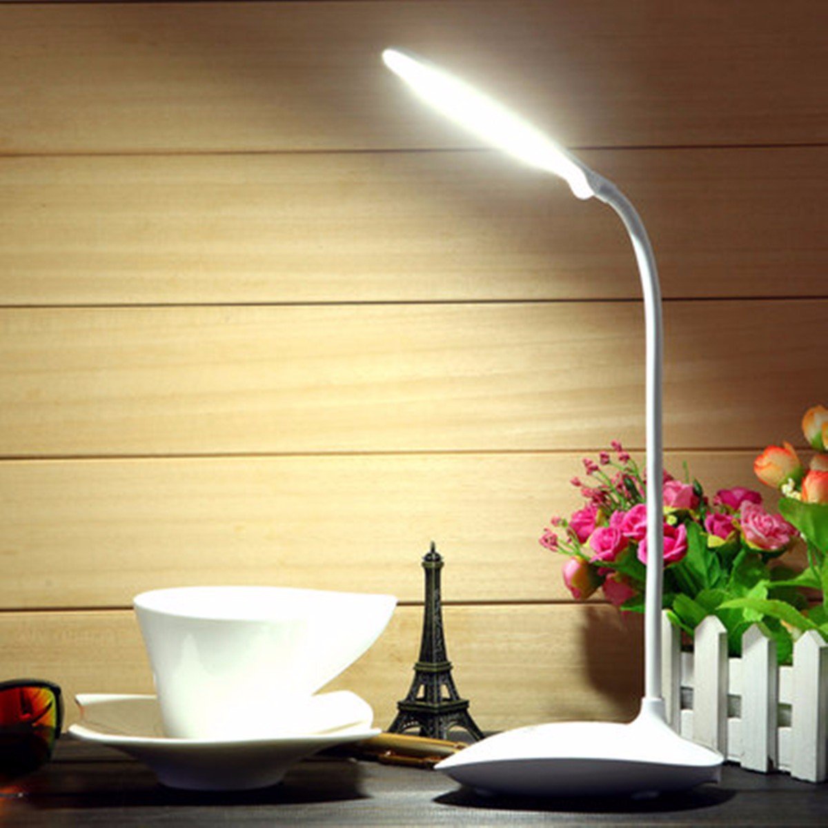 Flexible Rechargeable Dimmable USB LED Night Light Bedside ...