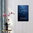 thumbnail image 2 of wall26 - 12 Zodiac Signs Constellation Canvas Wall Art - Scorpio - Gallery Wrap Modern Home Art | Ready to Hang - 16x24 inches, 2 of 4