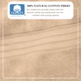 thumbnail image 2 of Great Bay Home Cotton Premium Plush 6 Piece Towel Set, Sandstone, 2 of 7
