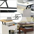 thumbnail image 4 of WRISTBIQUE 1Pair Black Tea Table Bracket Folding Frame with Buffer Buffer and Convenient Furniture Accessory, 4 of 5