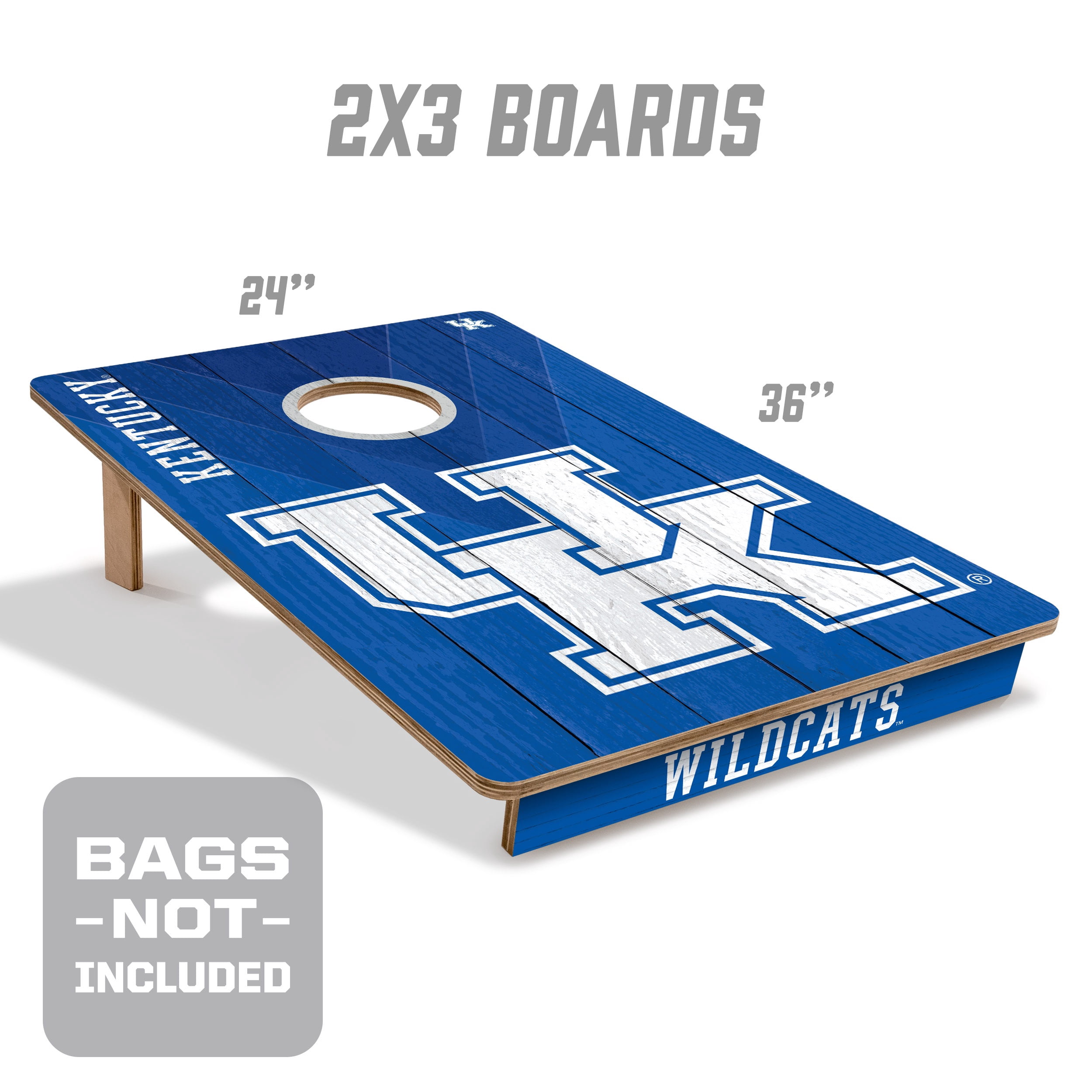 YouTheFan NCAA Kentucky Wildcats 2' x 3' Cornhole Game No Bags