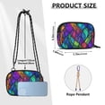 thumbnail image 4 of FORMRS Mini Crossbody Bag for Women Adjustable Rope Shoulder Casual Phone Purse, Vibrant Stained Glass Pattern, 4 of 7