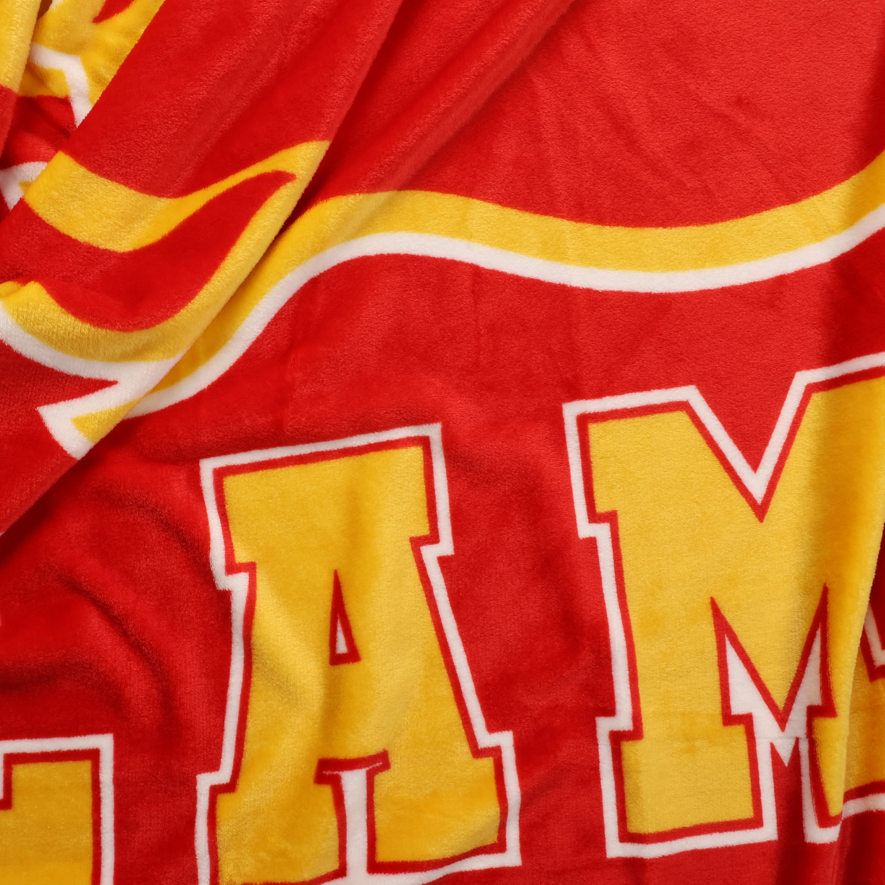 NHL Calgary Flames Game Day Blanket, 66" x 90", NHL CALGARY FLAMES GAME DAY BLANKET