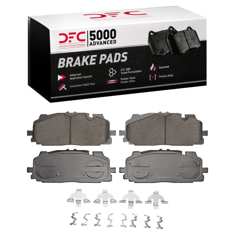 Dynamic Friction Company 1551-1894-02 DFC 5000 Advanced Brake Pads - Ceramic and Hardware Kit - OE