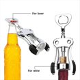 thumbnail image 4 of Wing Corkscrew Cork Remover, Premium Red Wine Beer Bottle Opener, Reusable Wine Bottle Accessories,1 x Wing Corkscrew Cork Remover,silver, 4 of 8