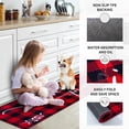 thumbnail image 6 of Kitchen Rugs Sets of 3 Washable Non Slip Gifts for Mom Kitchen Mats for Floor 3 Piece Set Valentine''s Day Gifts for Wife Women Grandma Birthday Gifts Decoration, 6 of 6