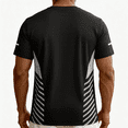 thumbnail image 5 of Havenx Workout Shirts for Men Short Sleeve Crewneck Shirts Rapid Dry Moisture-Wicking Tee Shirt Lightweight Comfortable Sports Fitness Workout Tops,Black L, 5 of 5