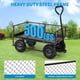 thumbnail image 3 of Garden utility wagon con 500lb capacity, industrial grade mesh steel construction, convertible side panels y 10-pulgada tires para farm, construction y commercial landscaping, 3 of 6