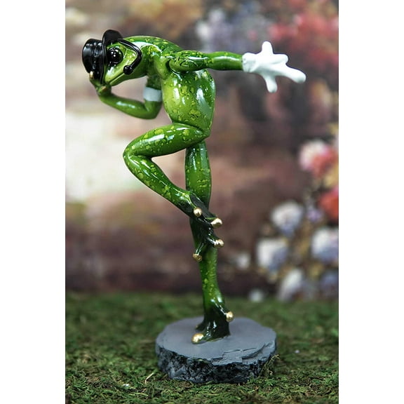 Ebros Froggie Jean Moonwalk Toad Statue Famous Michael Personification 7.25"H