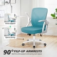 thumbnail image 4 of COOLHUT Office Chair, 300LBS Ergonomic Desk Chair with Adjustable Lumbar Support, Mesh Computer Chair, Executive Chairs for Home Office Comfortable Lumbar Support 8-Year Warranty, Blue, 4 of 12