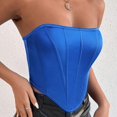 thumbnail image 3 of Birdeem Womens Fashion Solid Slim Backless Tanks Top Short Breast Wrap Vest, 3 of 12