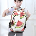 thumbnail image 6 of FORMRS Unisex School Backpack 17" Student Travel Bag with Laptop Compartment, Cartoon Watermelon, 6 of 7