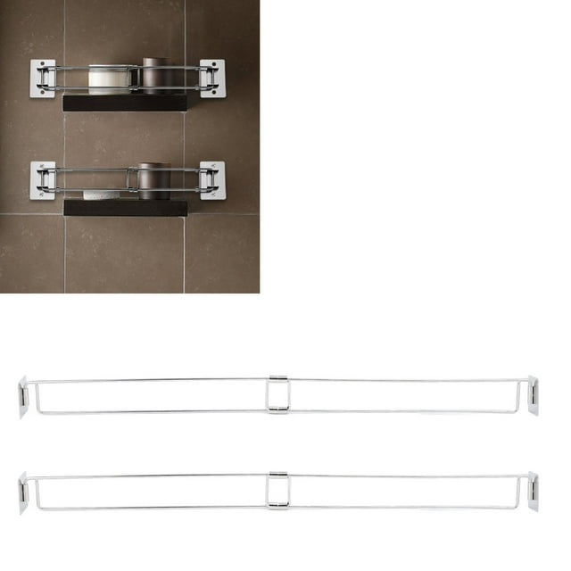 Barra Para Refrigerador De RV, Barra De Almacenamiento De Esquina De Ducha Adhesiva De Fácil Instalación, Ajustable Para Yate Y Remolque, De 12,5 A 22,5 Pulgadas