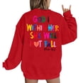 thumbnail image 6 of Clearance Sales Today Deals Prime Oversized Sweatshirt for Women Sweatshirt Women Verse Pullover God Is Within Her Long Sleeve Inspirational Blouse Top, 6 of 6