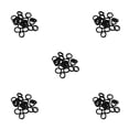thumbnail image 2 of Jumpingount 20 piezas de anillos para el cabello de alta elasticidad, accesorios decorativos de estilo de alta densidad Type2 NO2, 2 of 6