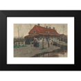 thumbnail image 2 of Theo Mesker 18x12 Black Modern Framed Museum Art Print Titled - Village Face (1872), 2 of 5