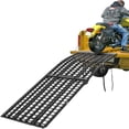 thumbnail image 1 of Black Widow 9' Motorcycle Loading Ramp, Extra-Wide, 1,500 lb. Capacity, Aluminum Arched Folding, Won't High Center, 1 of 4