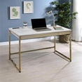 thumbnail image 4 of Bowery Hill Metal White Writing Desk Rectangular Built-in USB Port 48" x 26" x 30.25" Unassembled, 4 of 6