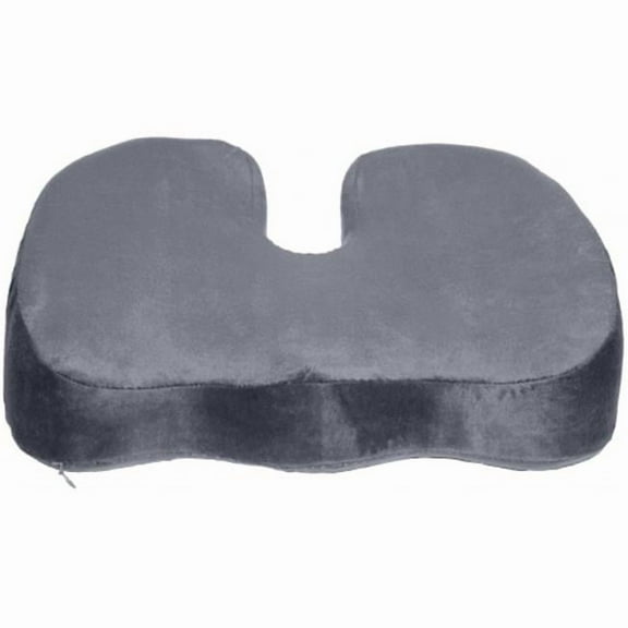 Coccyx Orthopedic Gel-Enhanced Comfort Foam Seat Cushion, Grey