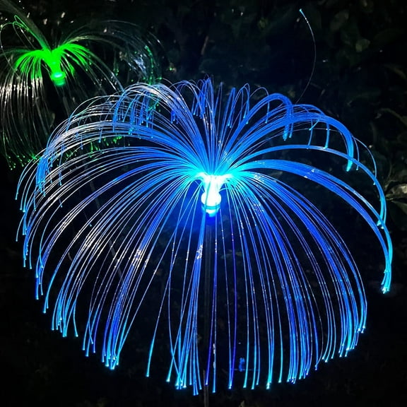 Solar Garden Lights Outdoor, 7 Color Changing Solar Flowers Garden Lights, Waterproof Outdoor Decorative Solar Jellyfish Light for Yard Patio Garden Pathway Holiday Decorations