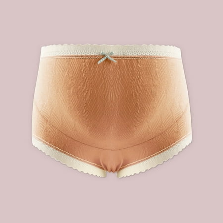 QIPOPIQ Underwear for Women Plus Size Comfortable Maternity Prenatal Solid Short High Waist Panties