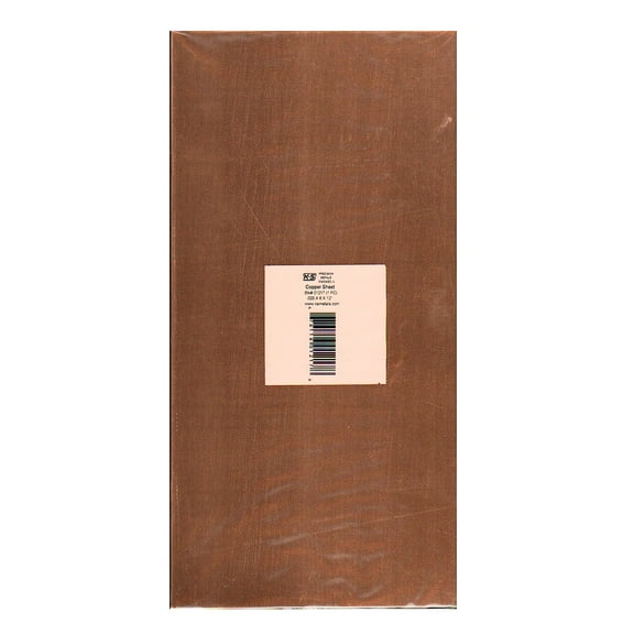 Structural Sheet Metal copper, 6 in. x 12 in., .025 (pack of 2)
