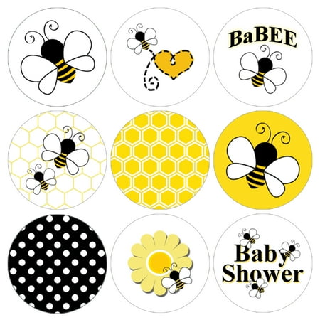 - Bumble Bee Baby Shower Stickers | 216ct | Party Favor Labels