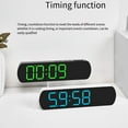 thumbnail image 6 of AFQH LED Digital Alarm Clock Temperature Humidity Date Brightness Adjustable 2 Alarms, 6 of 8
