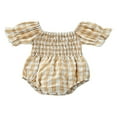 thumbnail image 1 of Baby Short Sleeve Romper with Plaid Pattern  Sweet Style Color Matching Summer Clothing, 1 of 6